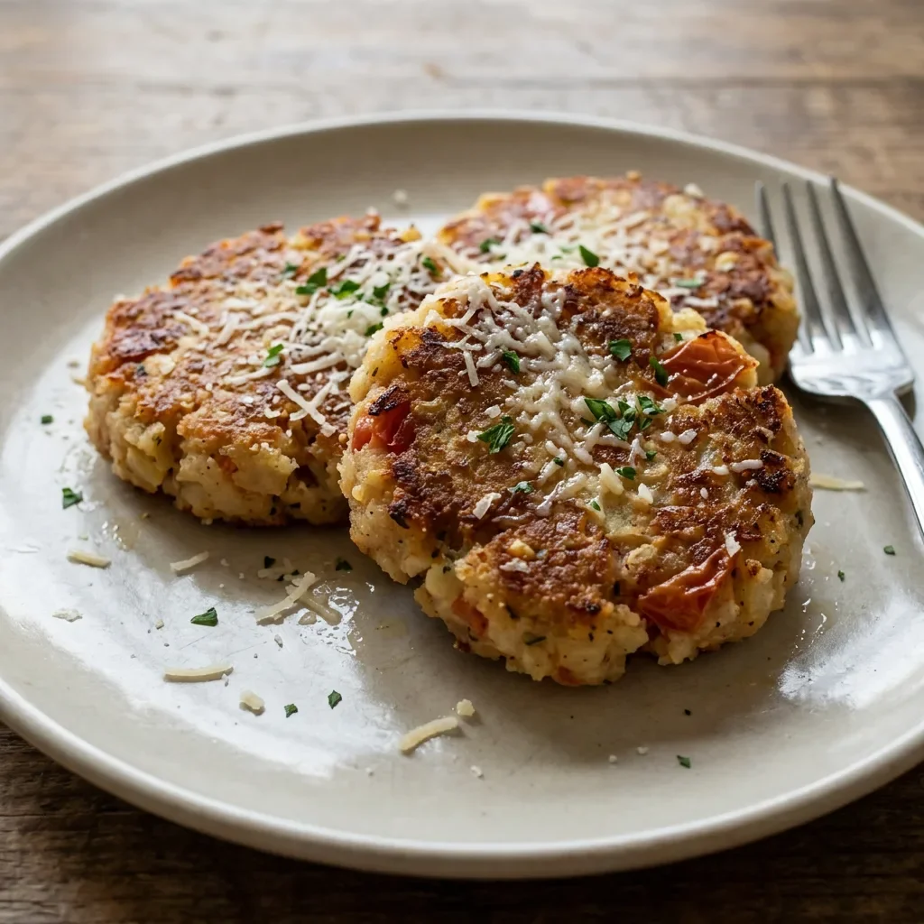 Parmesan Tomato Potato Cakes