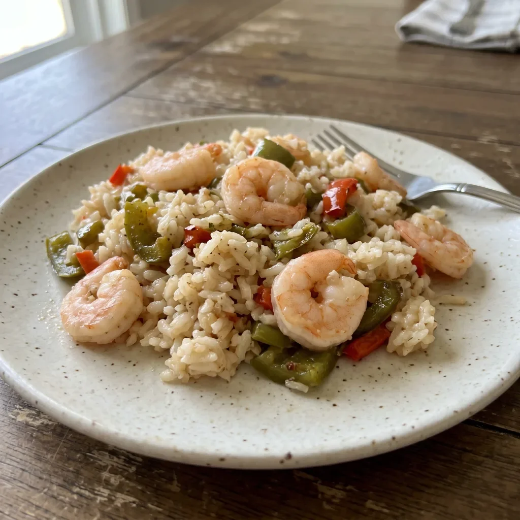 Shrimp Bell Pepper Rice