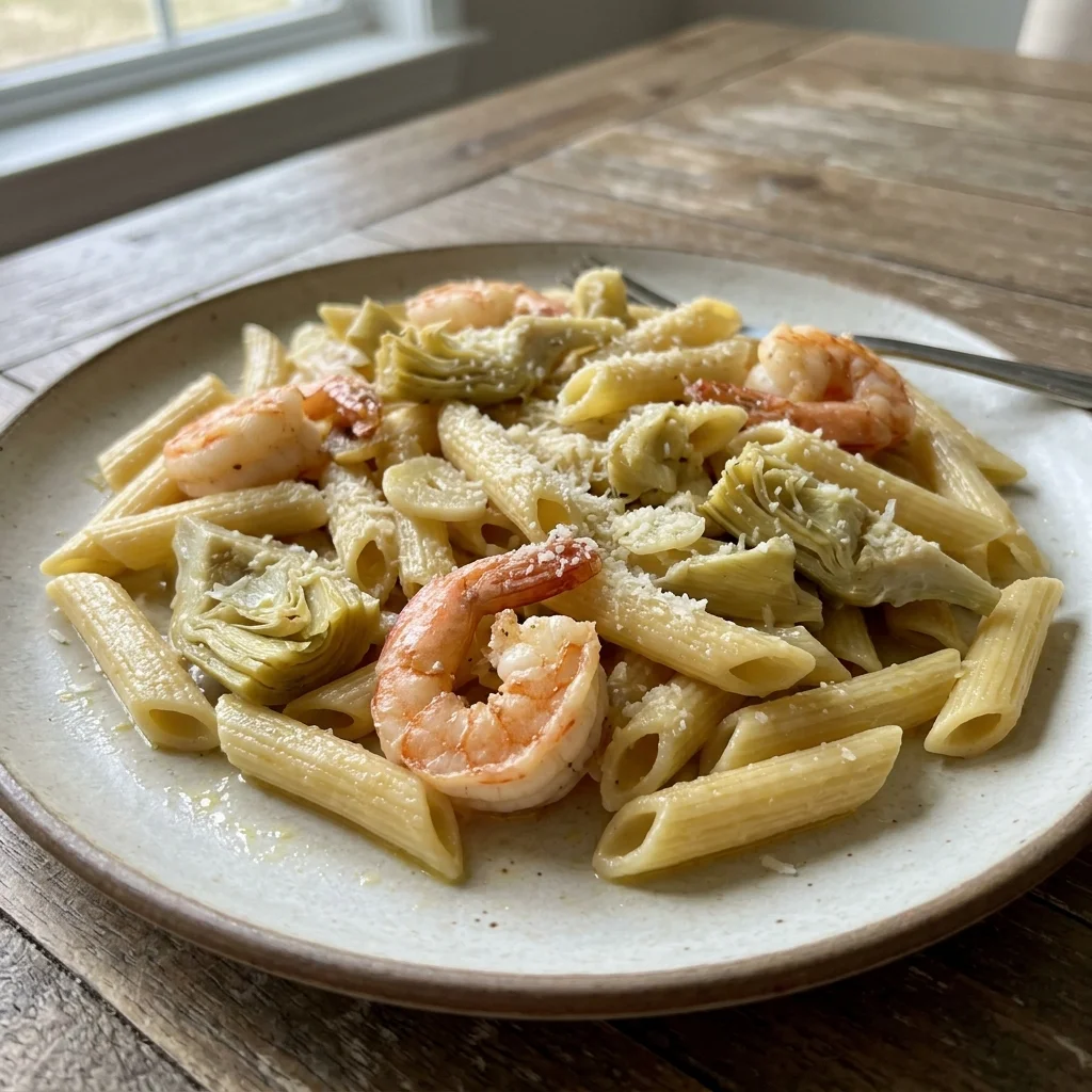 Shrimp Artichoke Penne