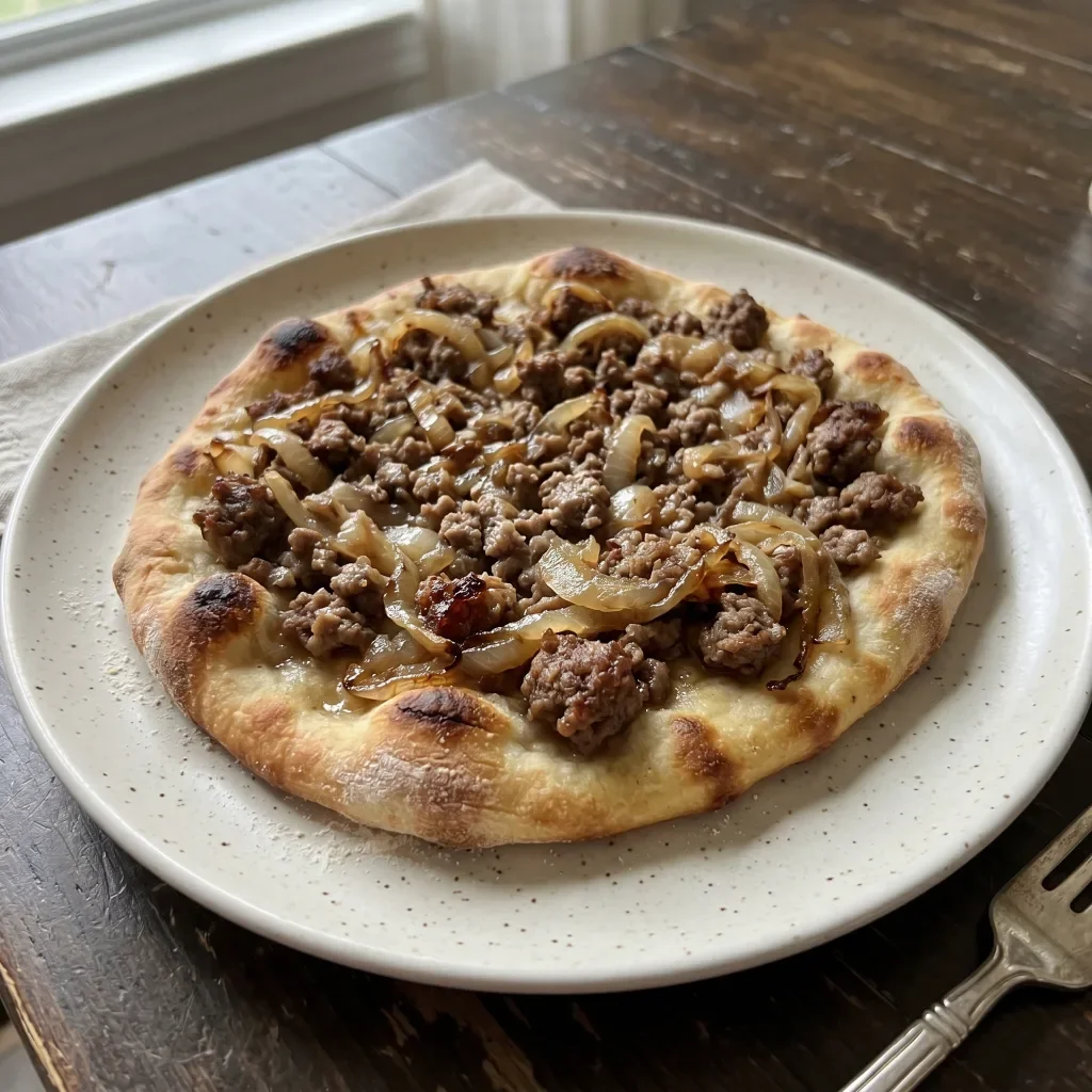 Beef Onion Flatbread