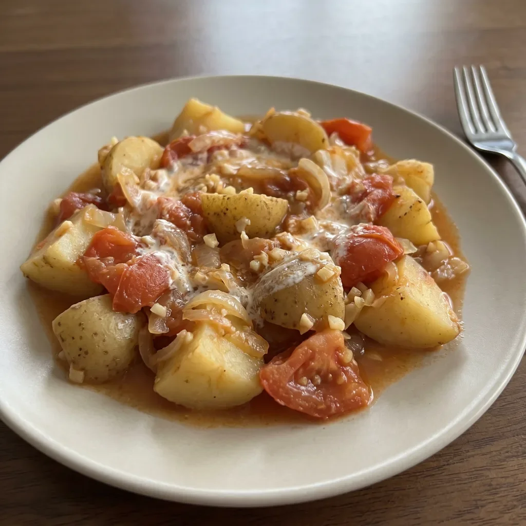 Sour Cream Tomato Potato Pot