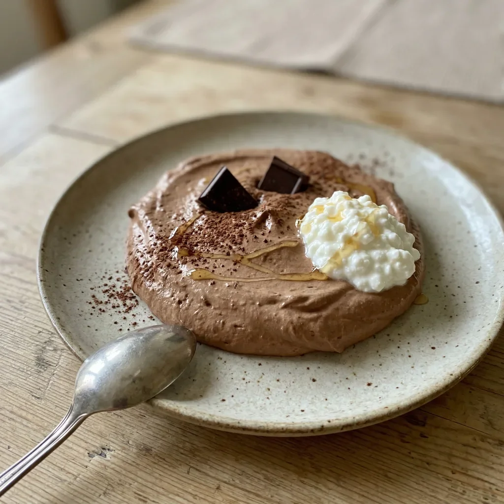 Cottage cheese chocolate mousse