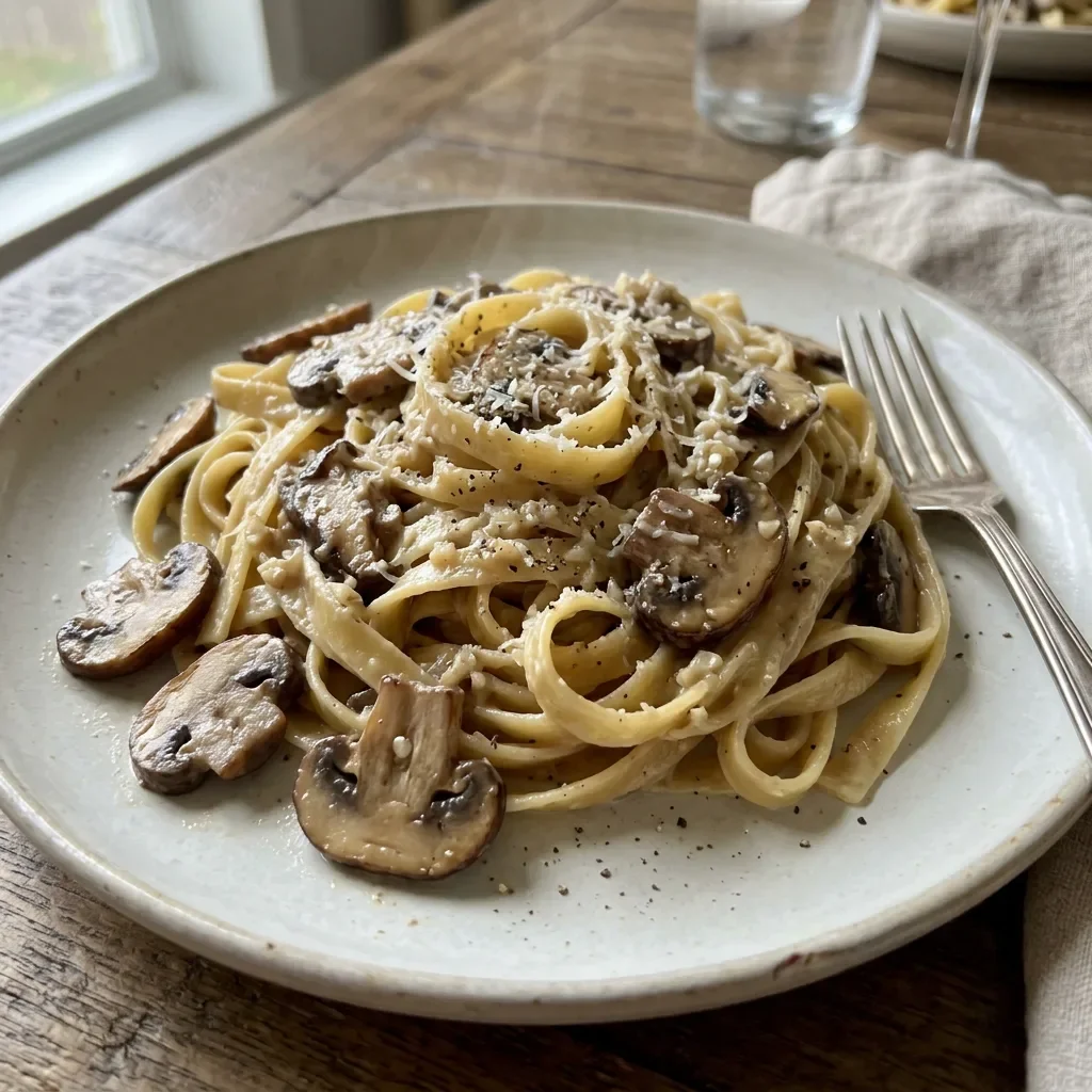 Tuscan Mushroom Cream Pasta