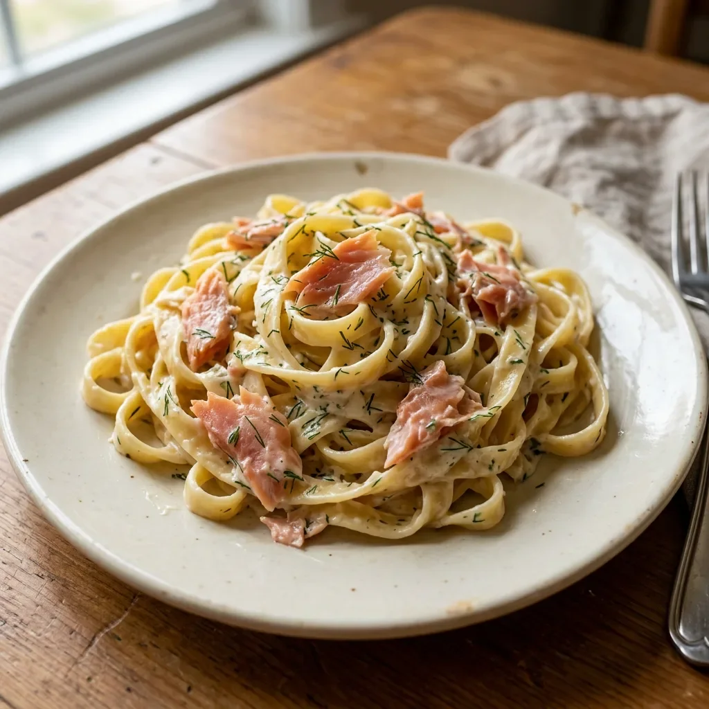Smoked Salmon Dill Pasta