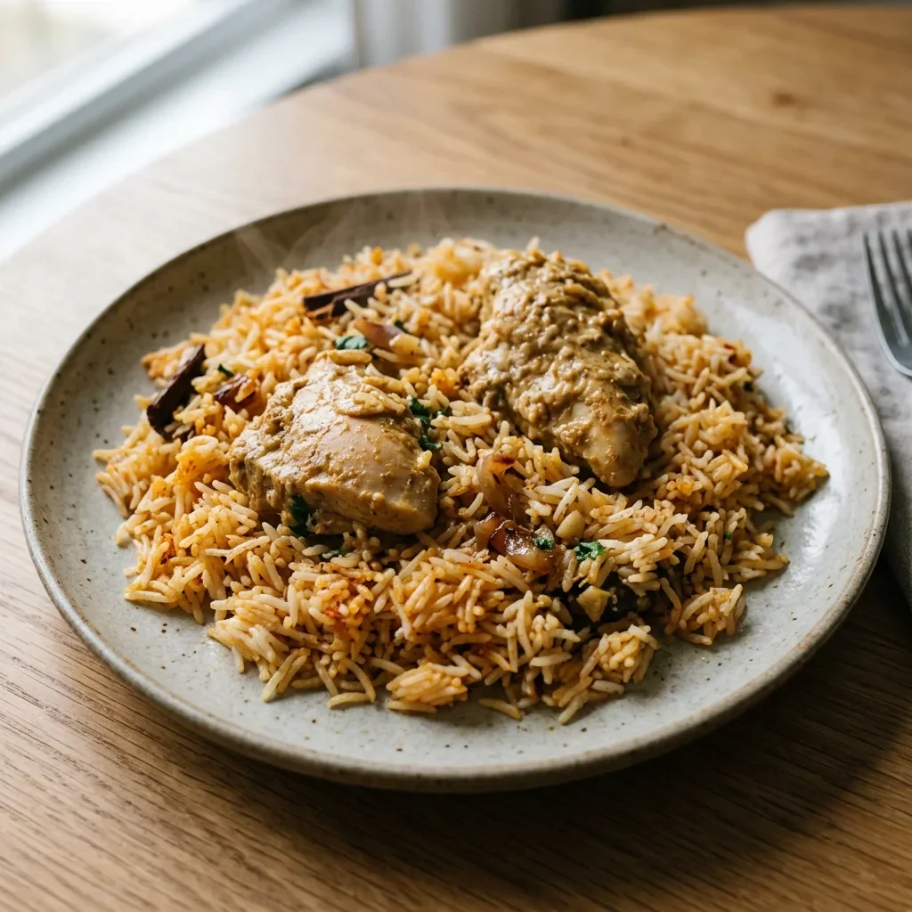 Weeknight Chicken Biryani