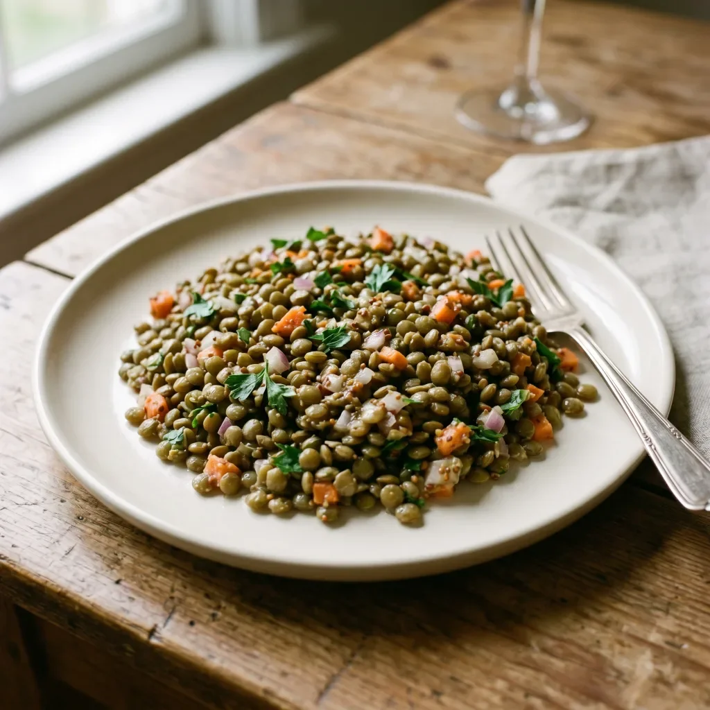 French Lentil Salad with Dijon Dressing