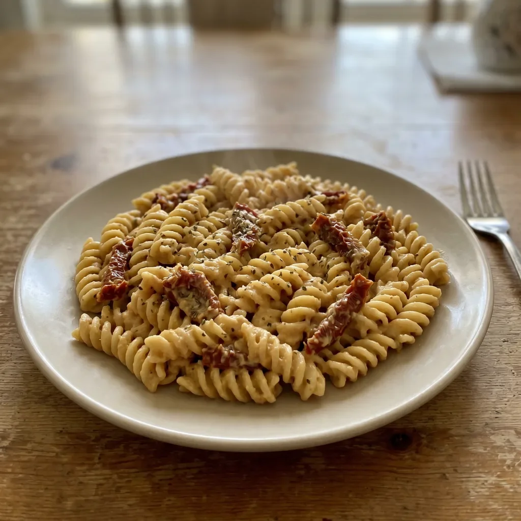 Hummus Dried Tomato Pasta