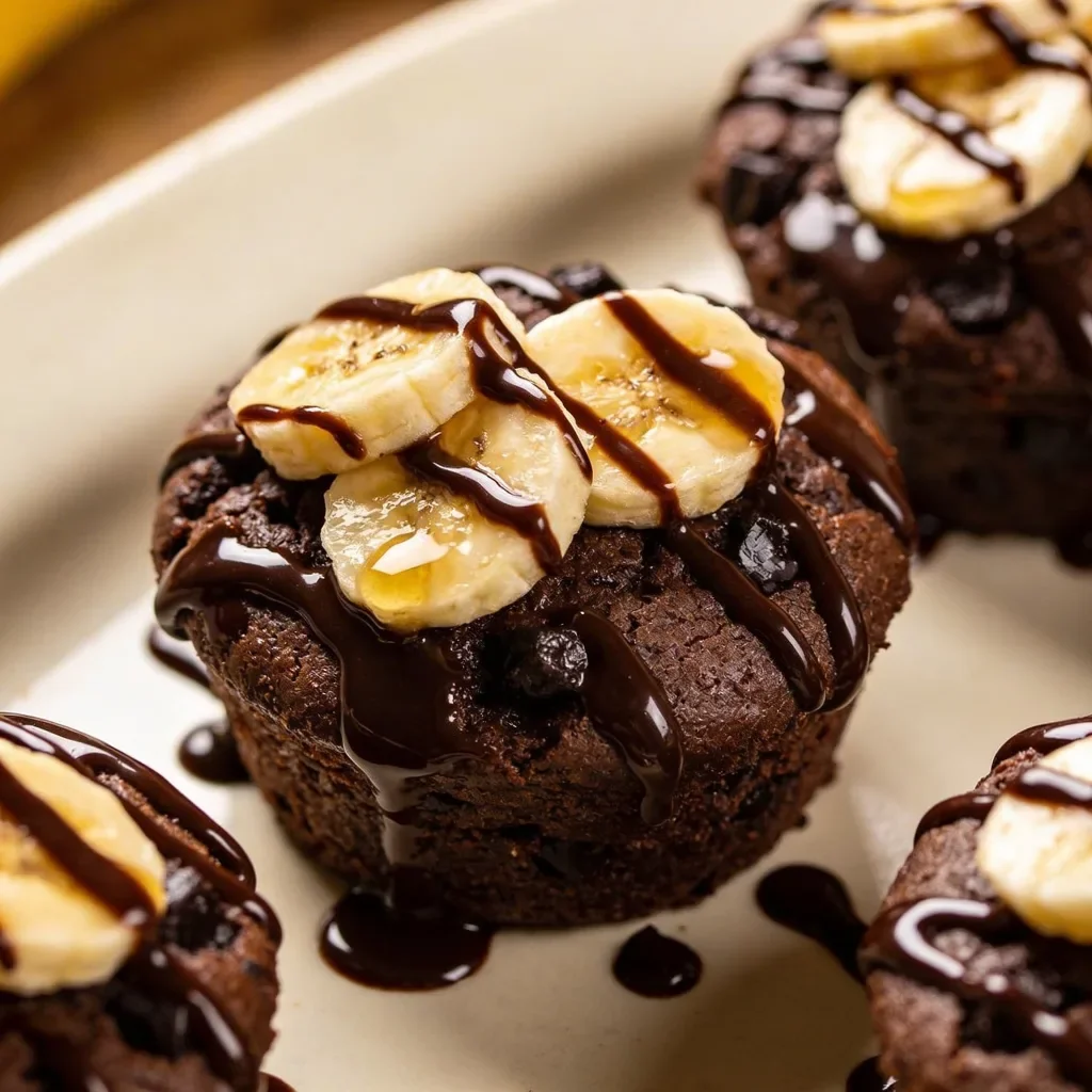 Dark Chocolate Banana Muffins