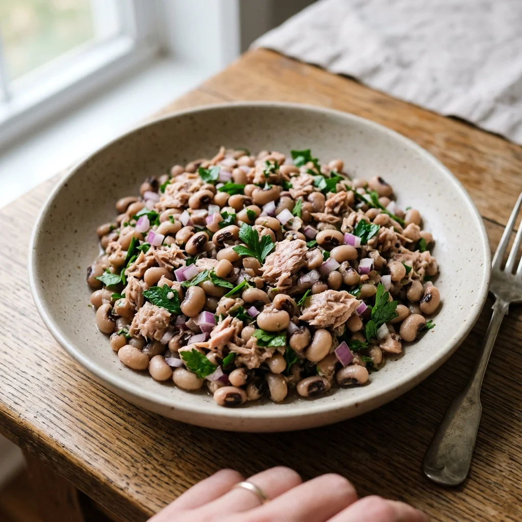 Portuguese Black Eyed Pea Tuna Salad