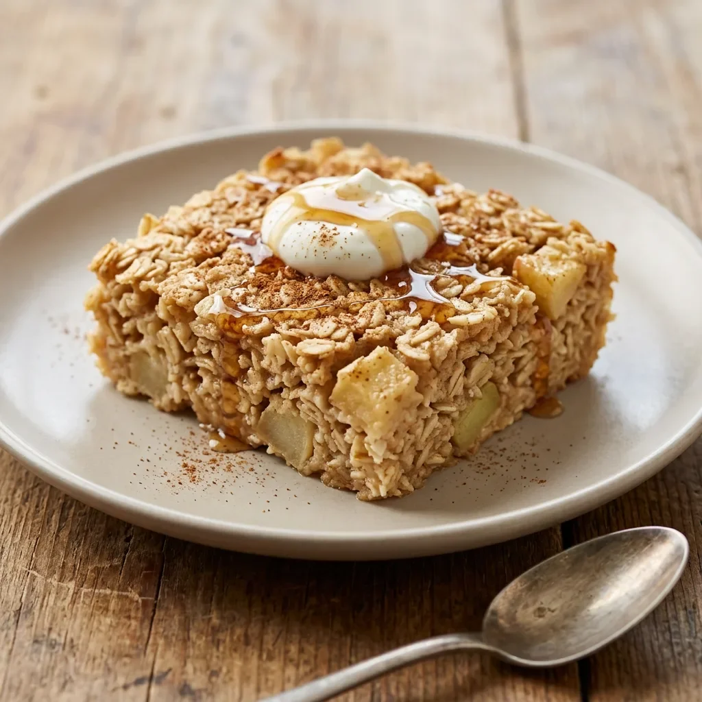 Apple Cinnamon Yogurt Oat Bake