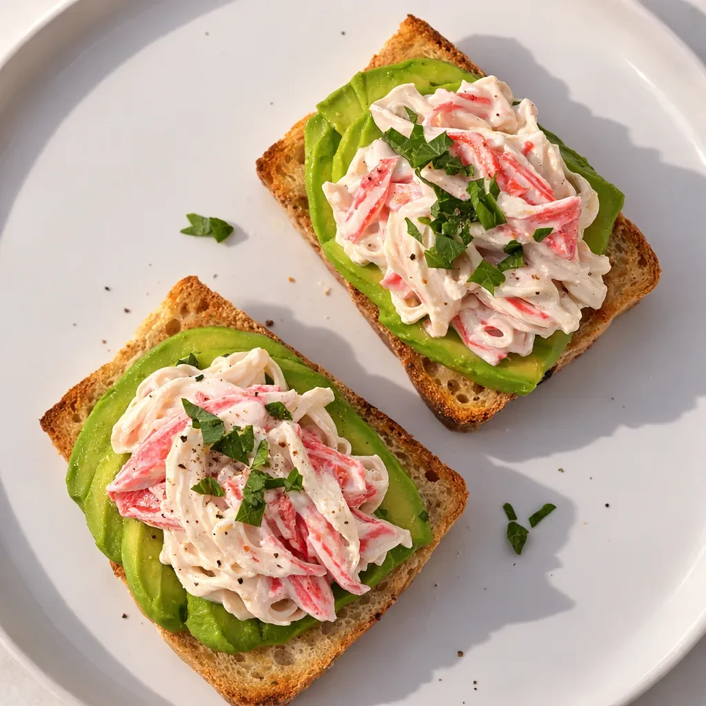 Avocado Toast with Crab