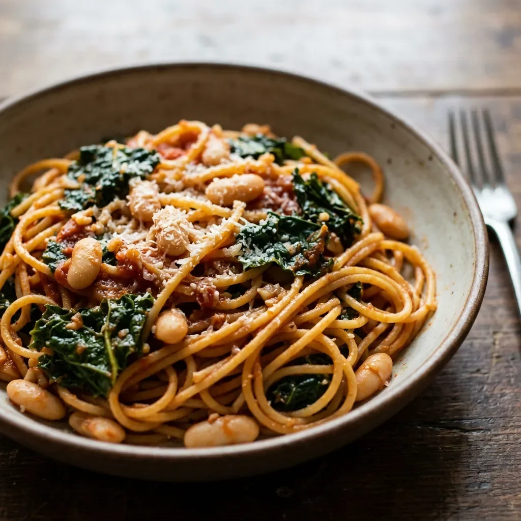 Cannellini Kale Spaghetti