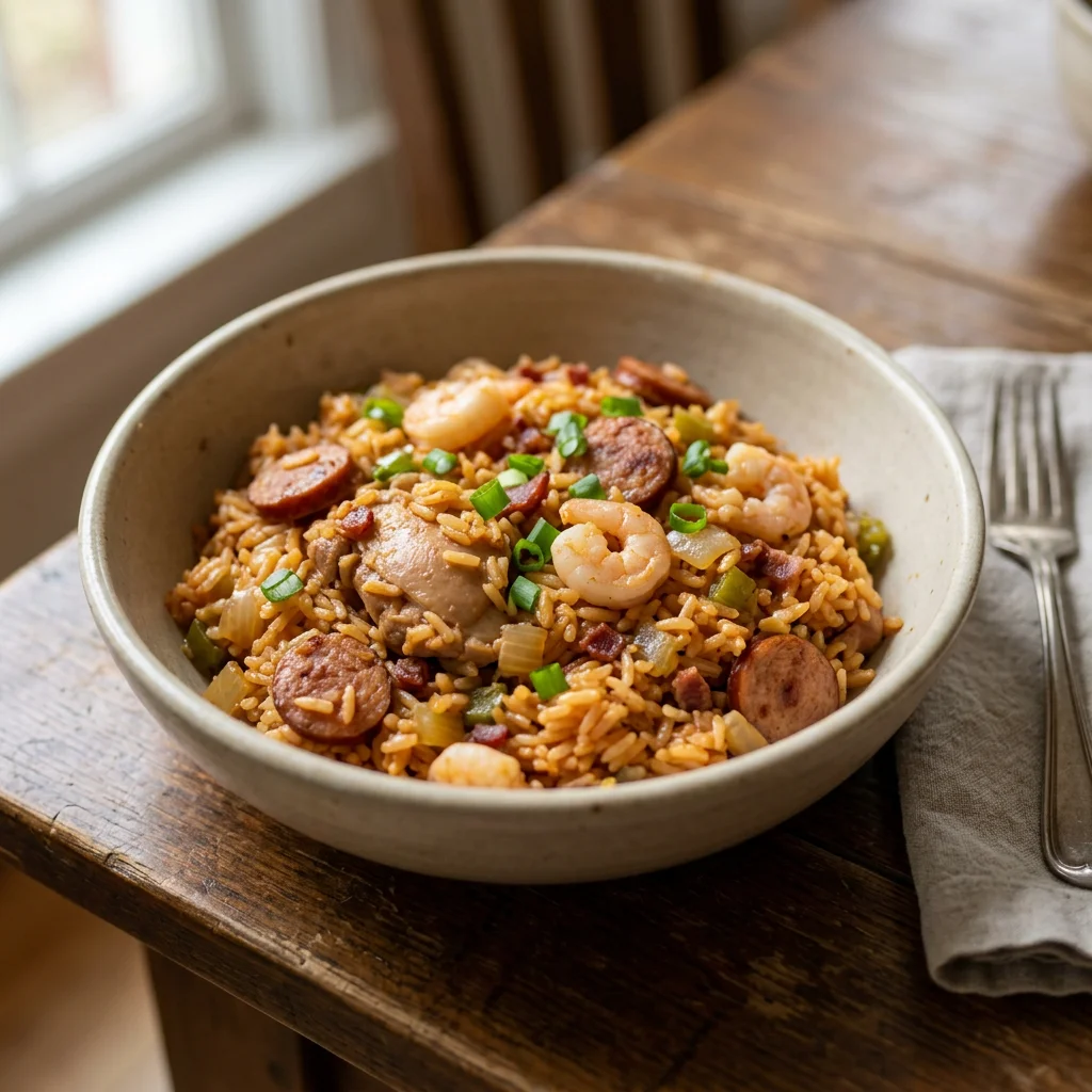Jambalaya Chicken Sausage Shrimp Bowl