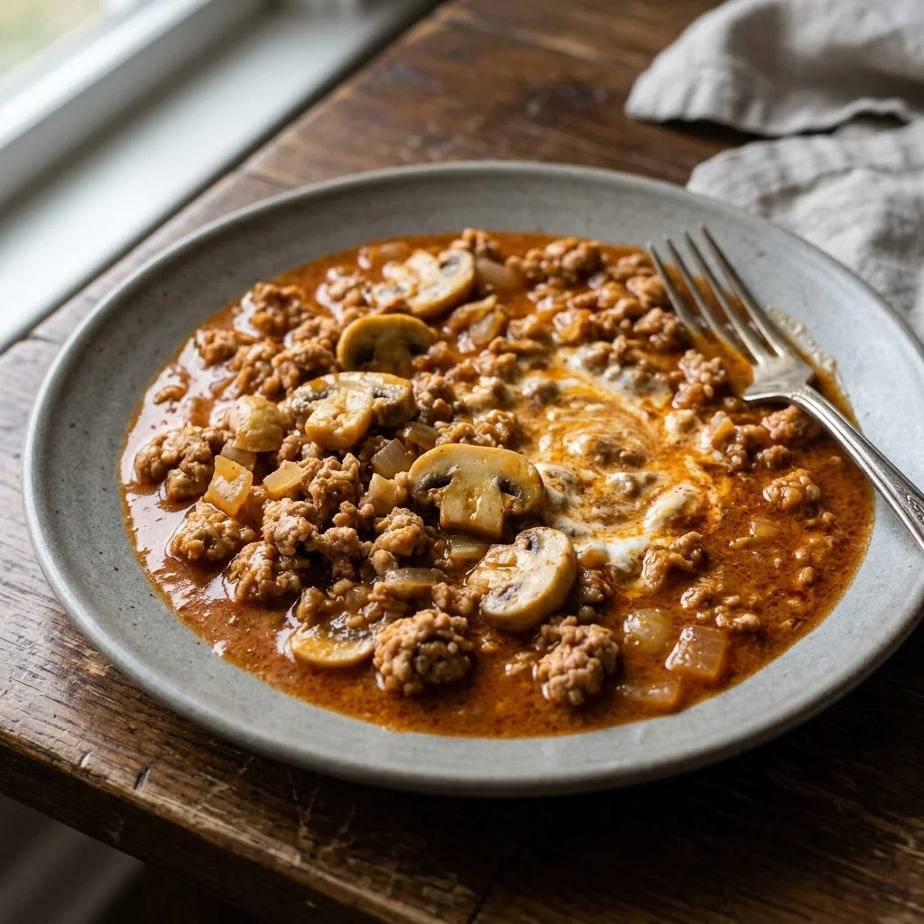 Turkey Mushroom Paprika Gravy