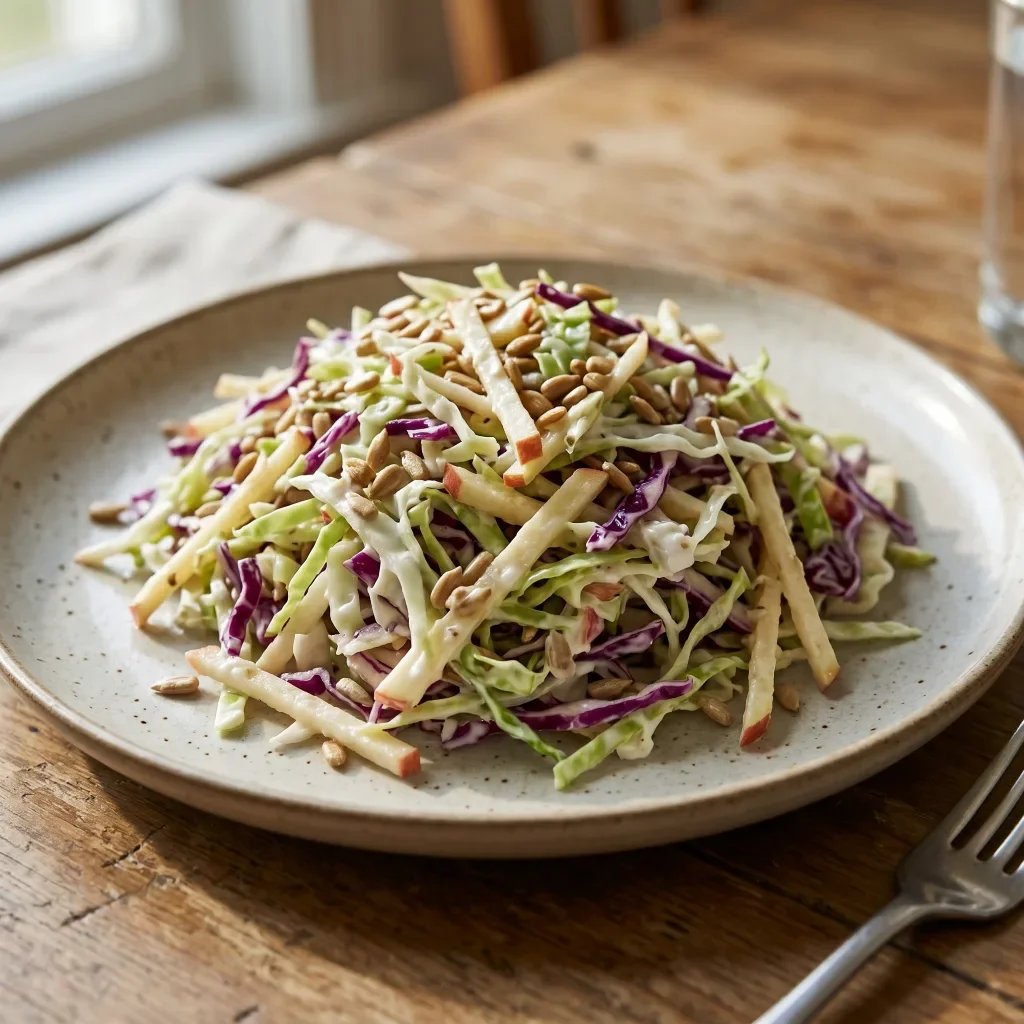 Cabbage Apple Sunflower Slaw