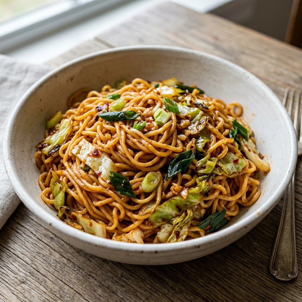 Kimchi-Style Gochujang Cabbage Noodles