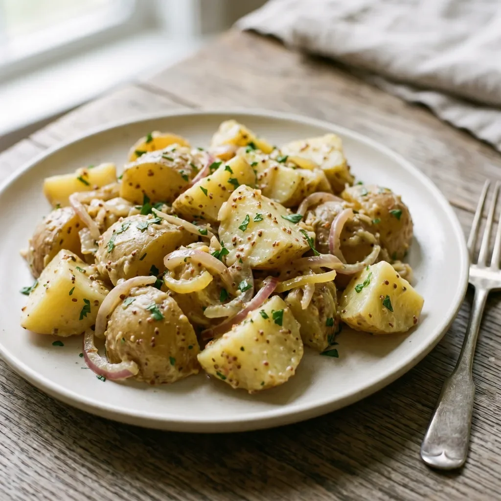 German Potato Salad with Mustard Dressing