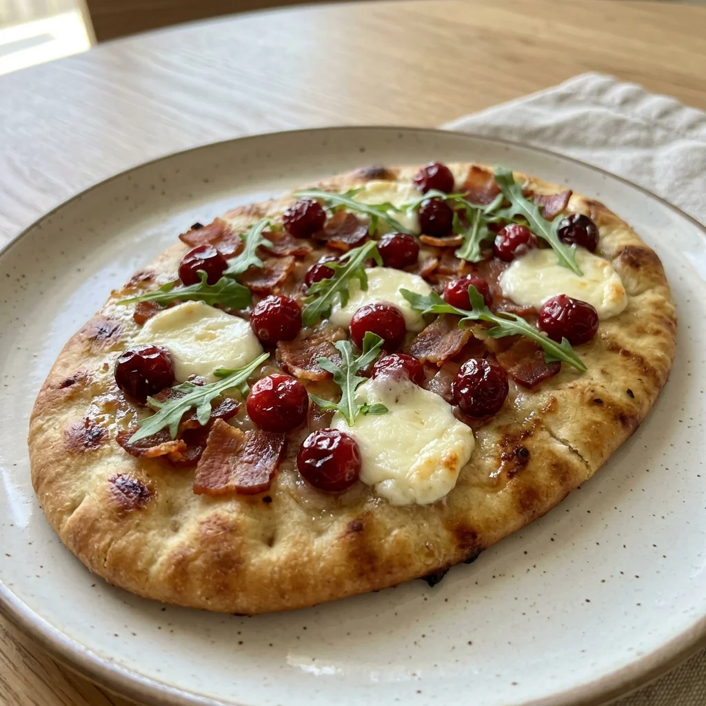 Cranberry Turkey Bacon Flatbread