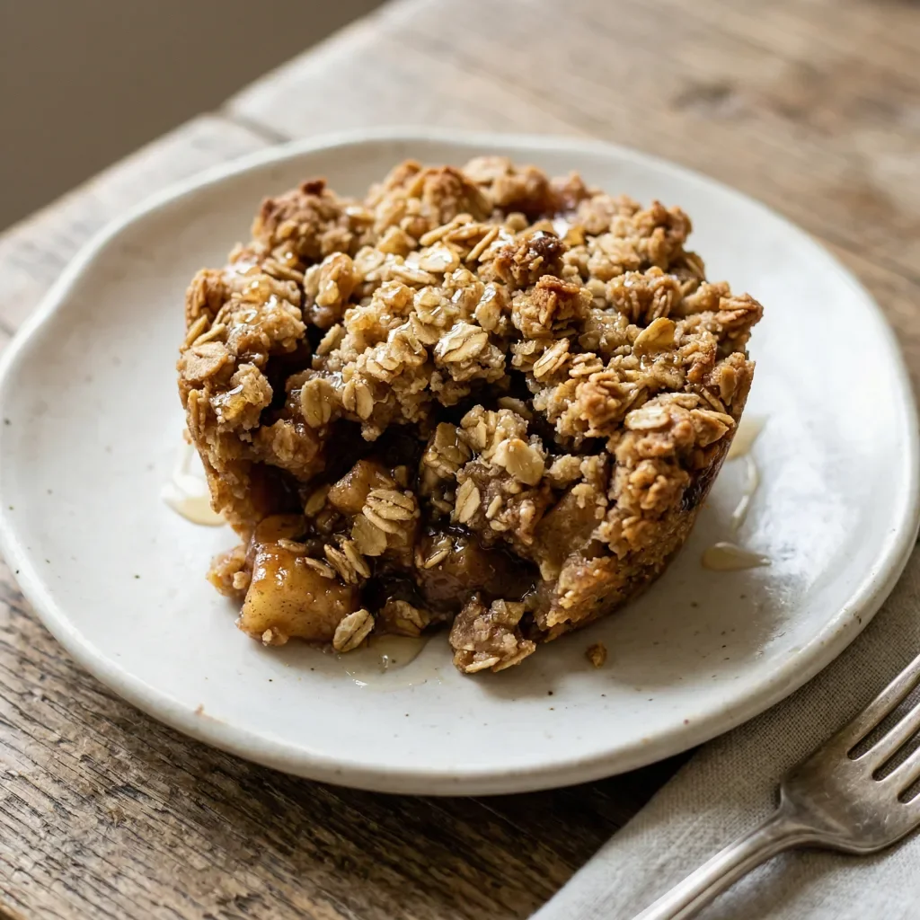 Apple oat crumble cups