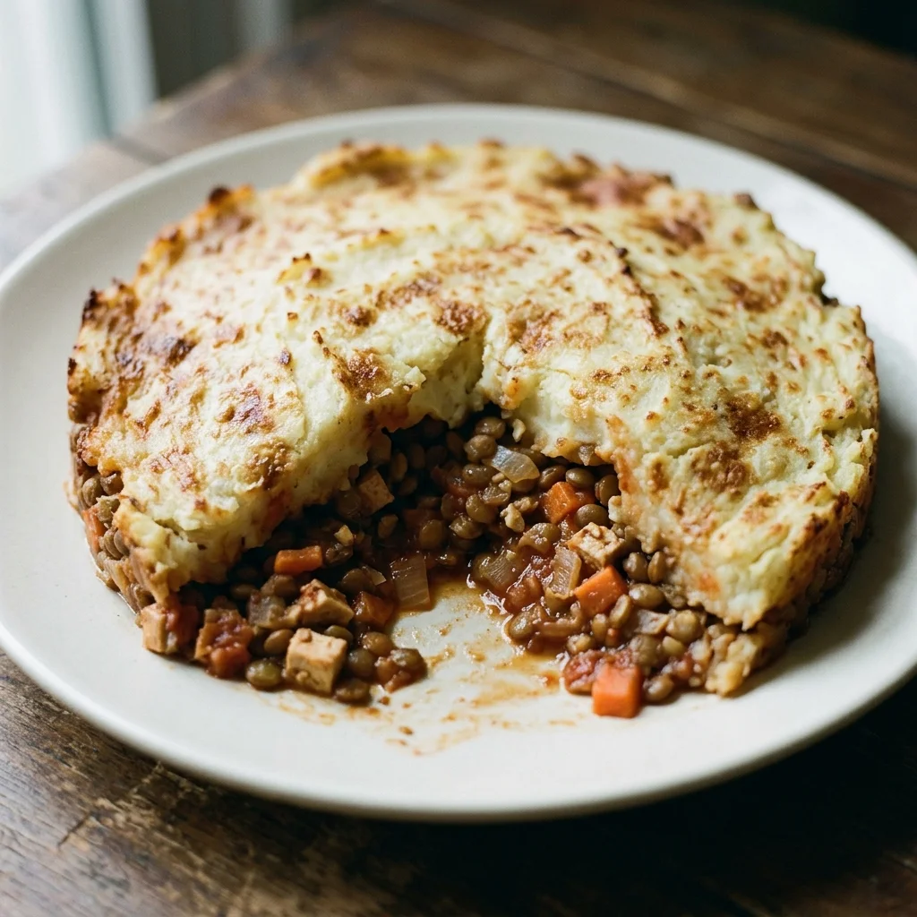 Tofu Lentil Shepherds Pie Bake