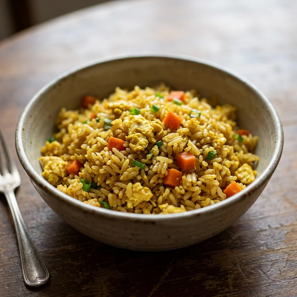 Curry Egg Fried Rice Bowl