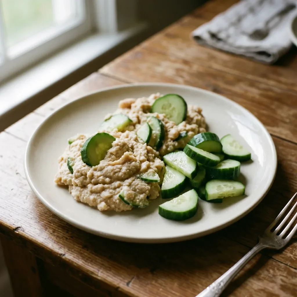 White Bean Cucumber Dip Cups
