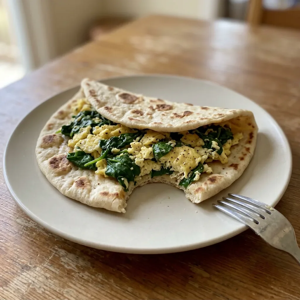 Spinach Egg Flatbread