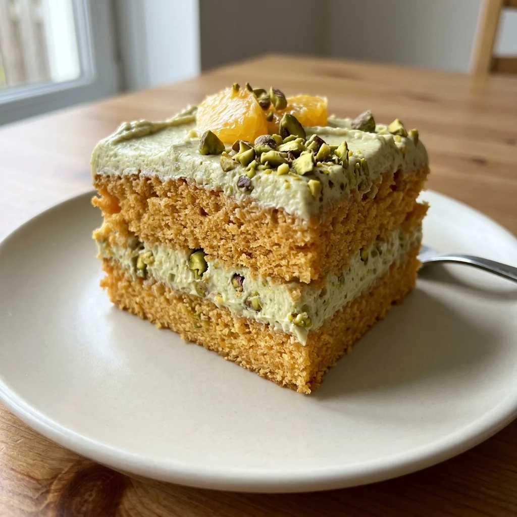 Orange Pistachio Cream Sponge