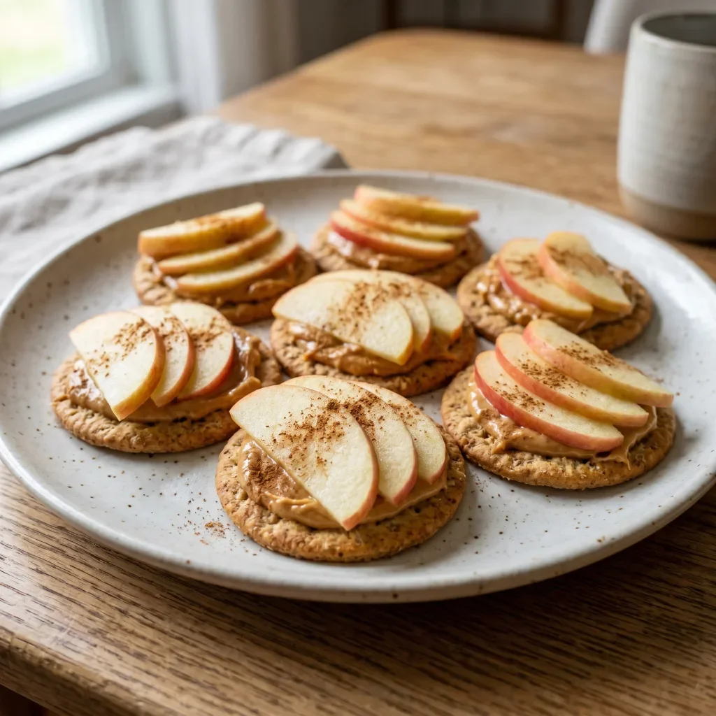 Peanut Butter Apple Crackers