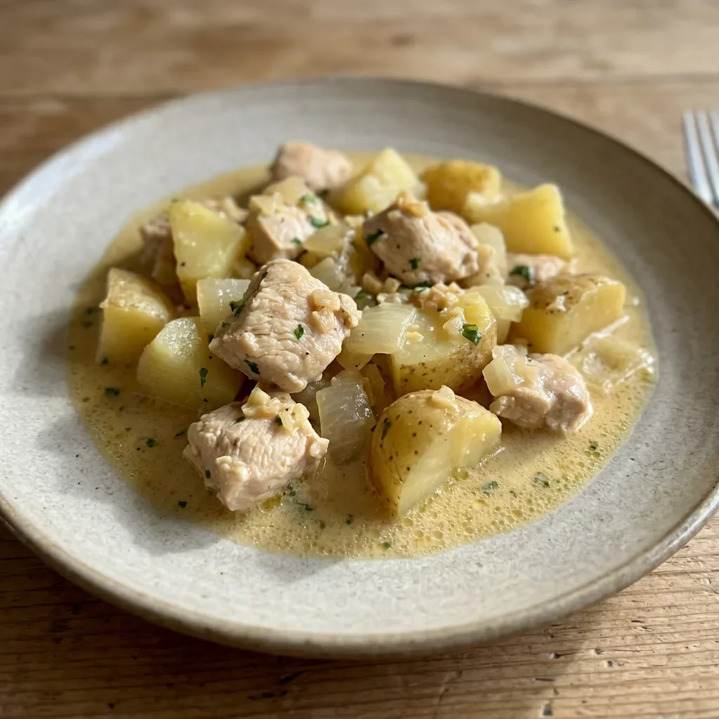 Creamy Garlic Chicken Potato Pot