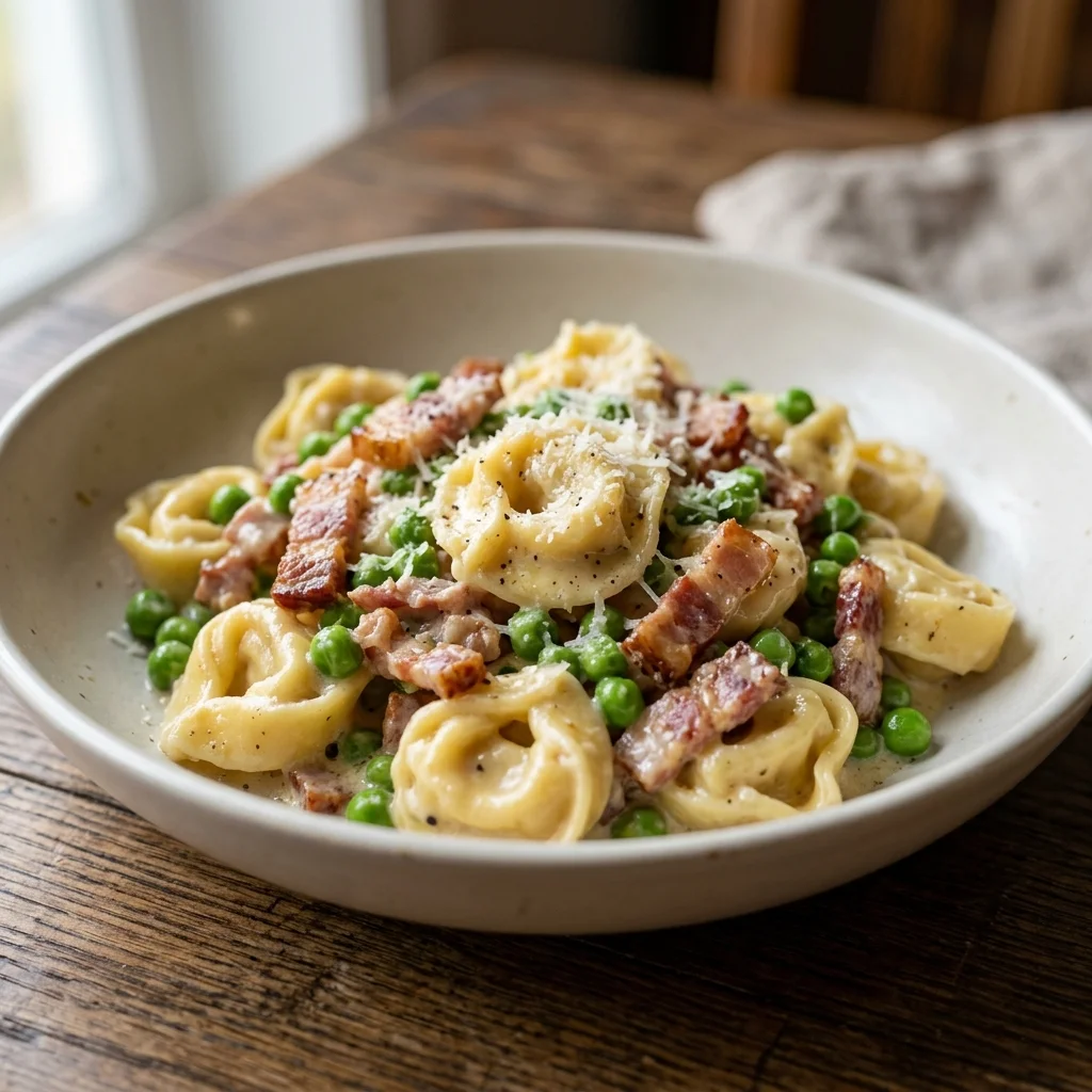 Carbonara Tortellini Peas