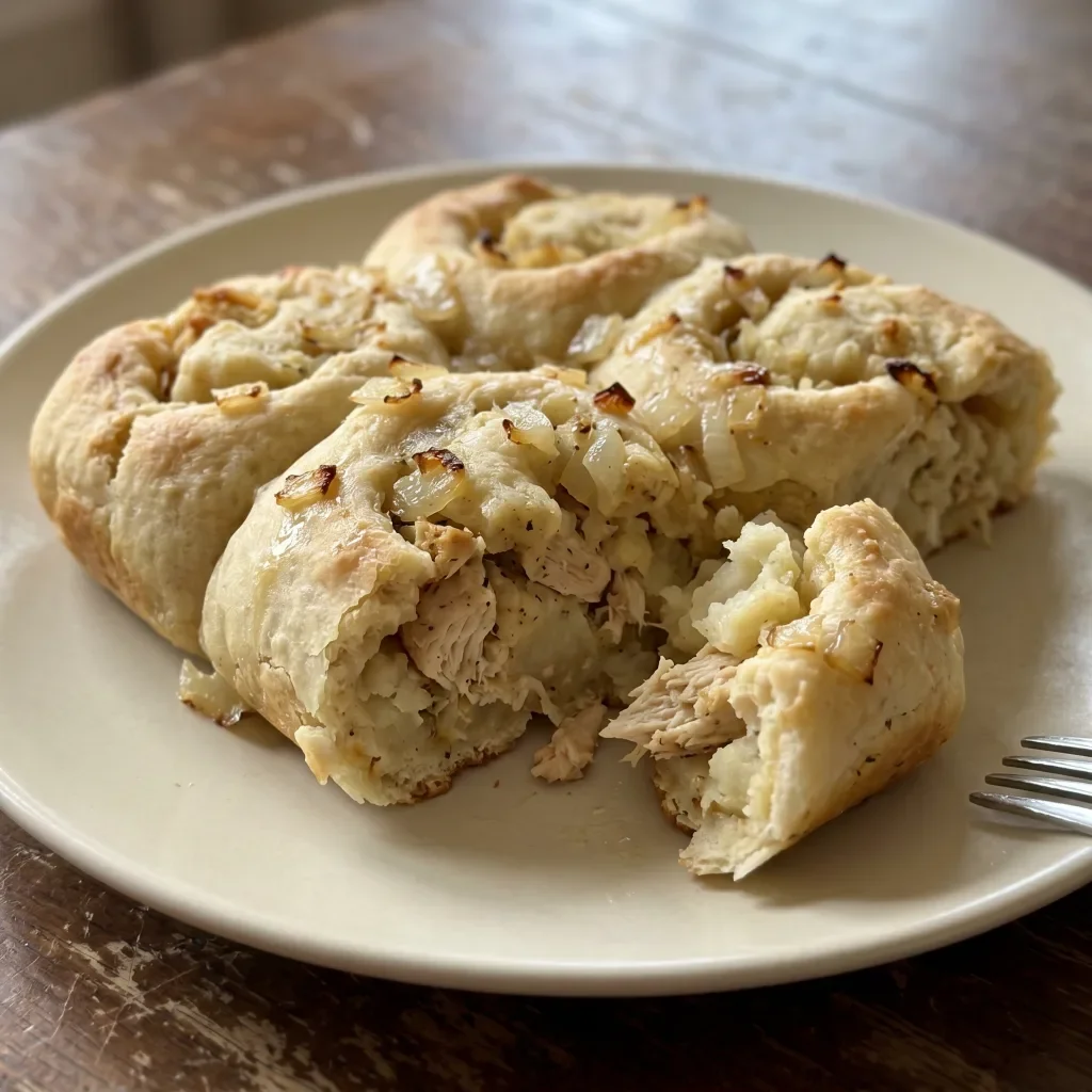 Chicken and Potato Knish Bake