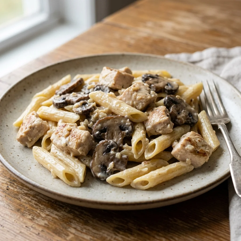 Mascarpone Mushroom Chicken Pasta