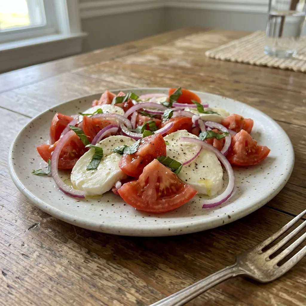 Tomato Mozzarella Onion Salad