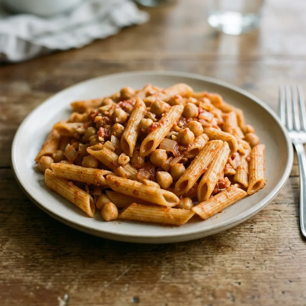 Chickpea Arrabbiata Penne