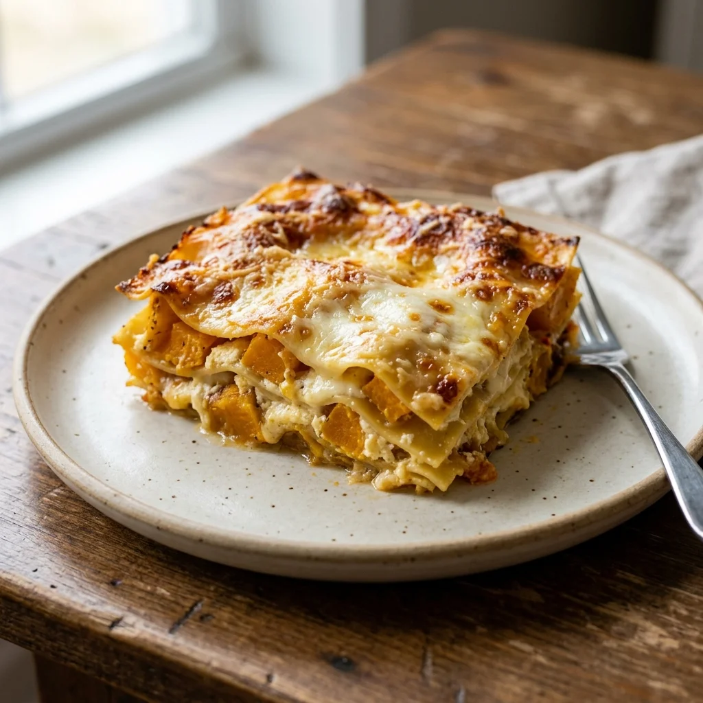 Butternut Ricotta Lasagna Bake