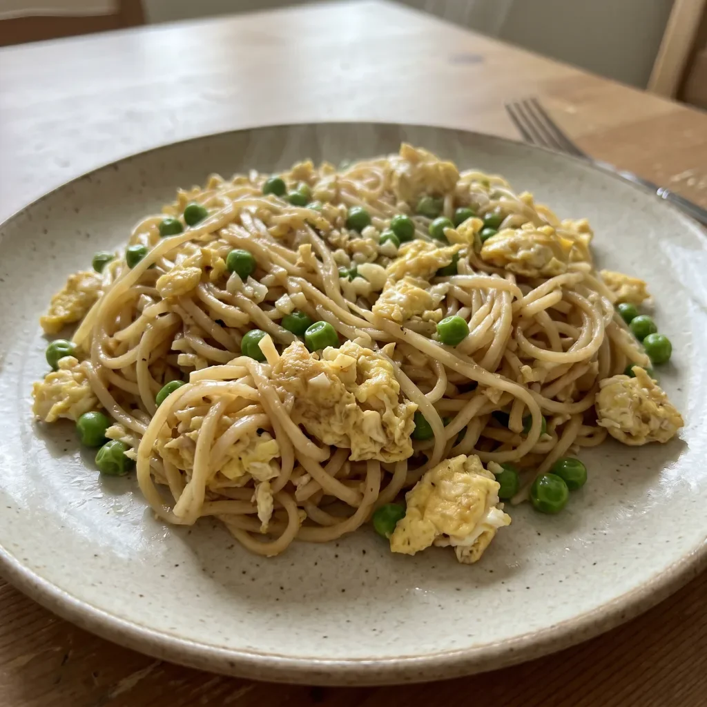 Rice Noodle Egg Stir Fry
