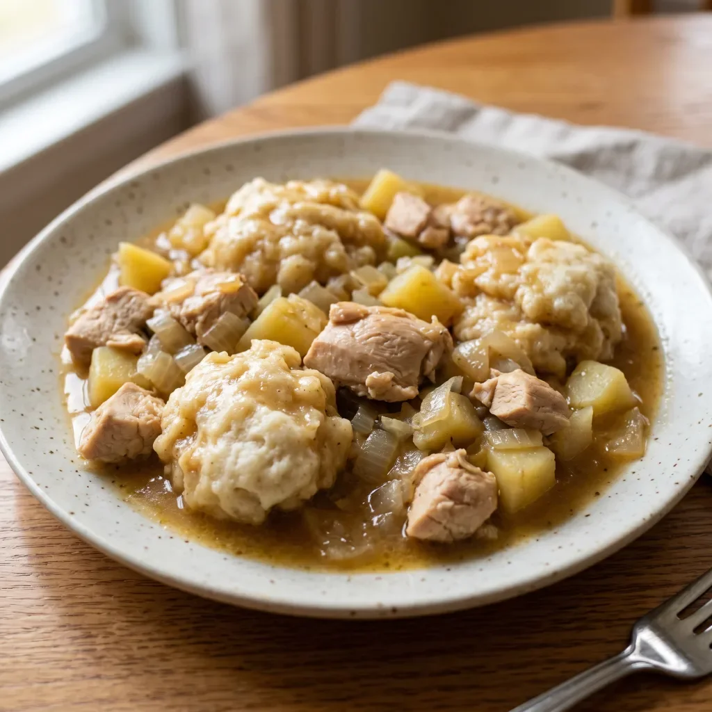 Chicken Potato Skillet Dumplings
