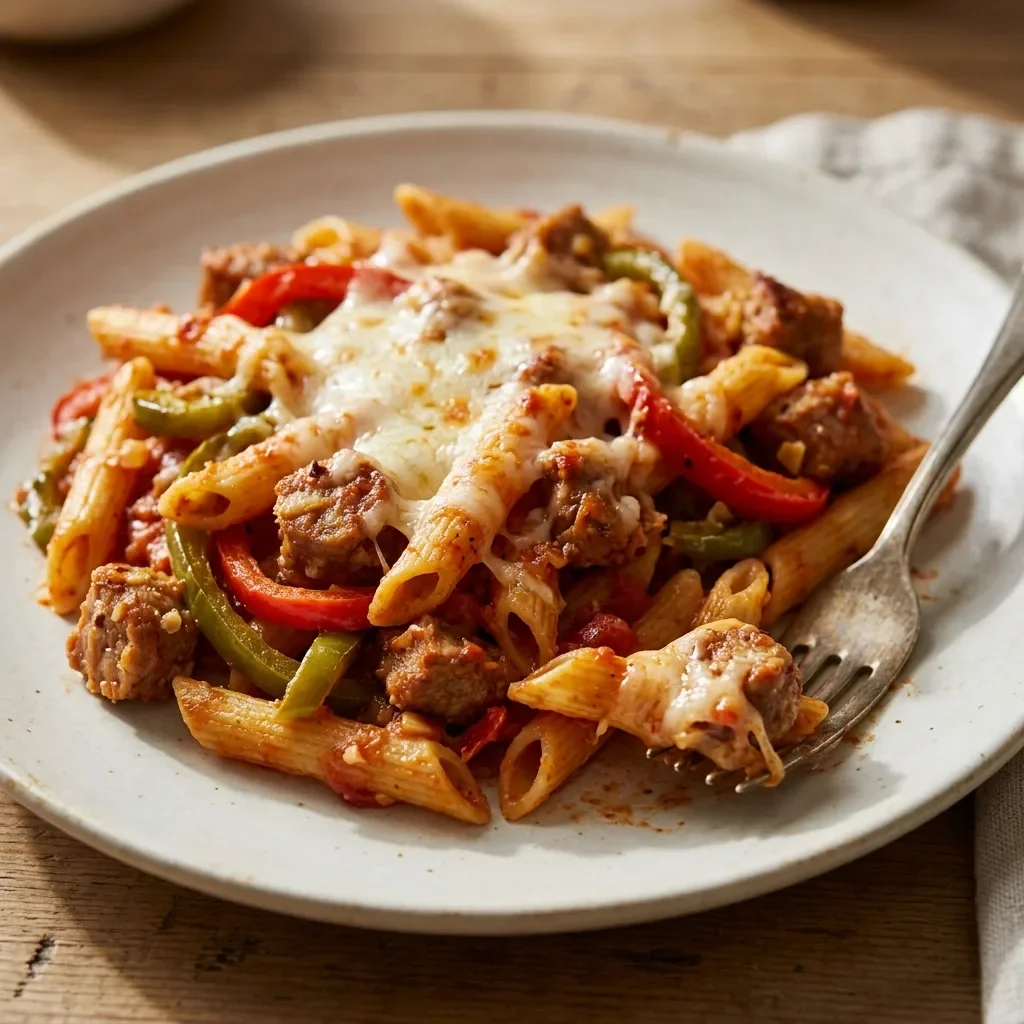 Sausage Bell Pepper Pasta Bake