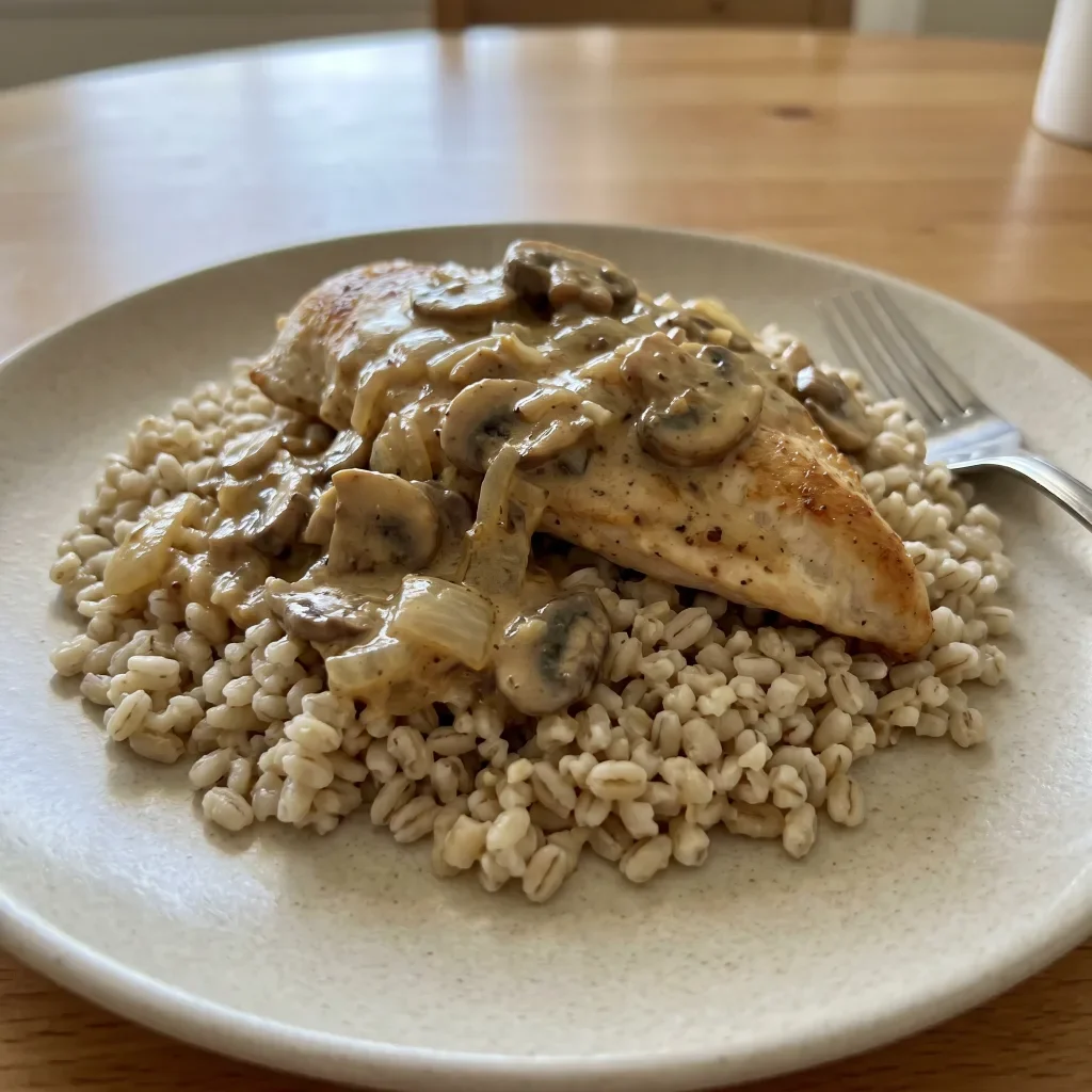 Chicken Mustard Mushroom Barley