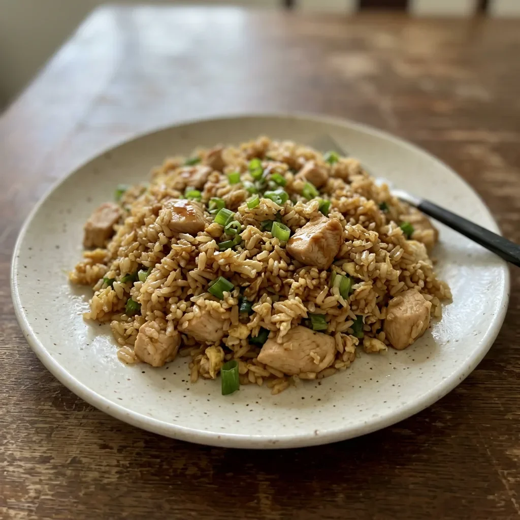 Fried rice with chicken