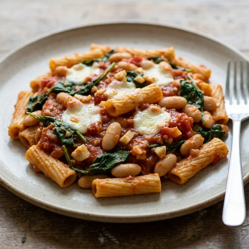 Cannellini Tomato Pasta Bake