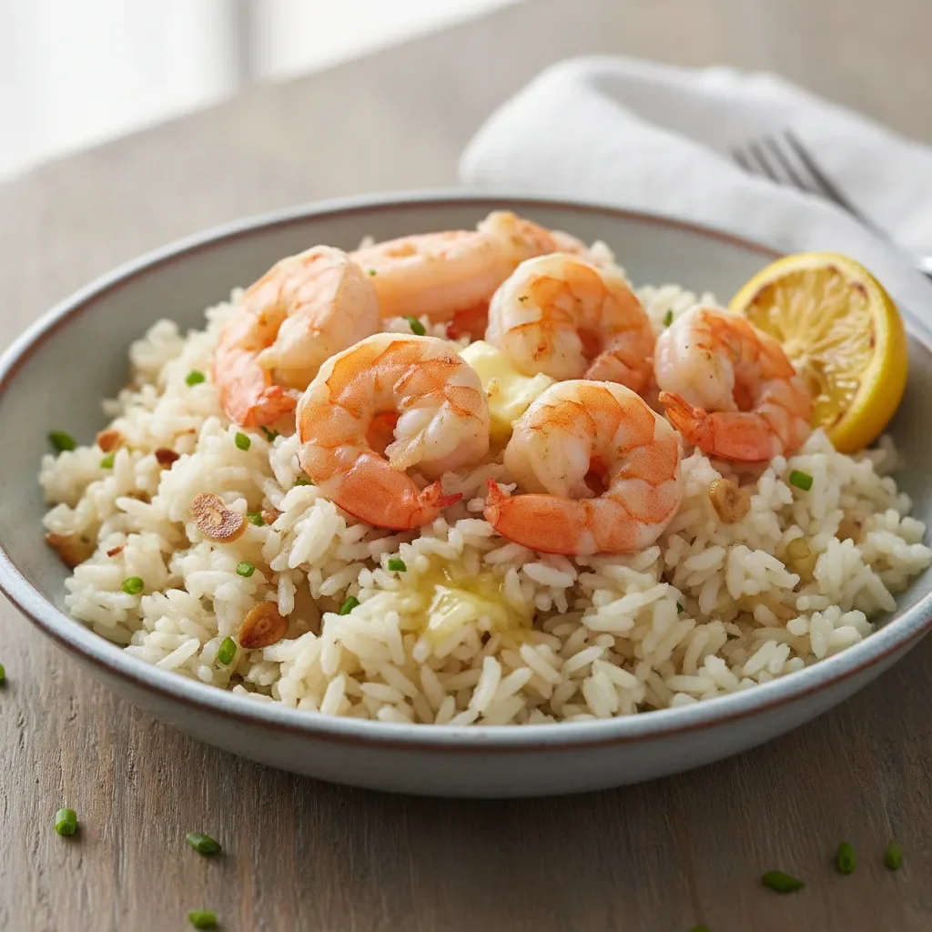 One-Pot Garlic Shrimp & Rice"