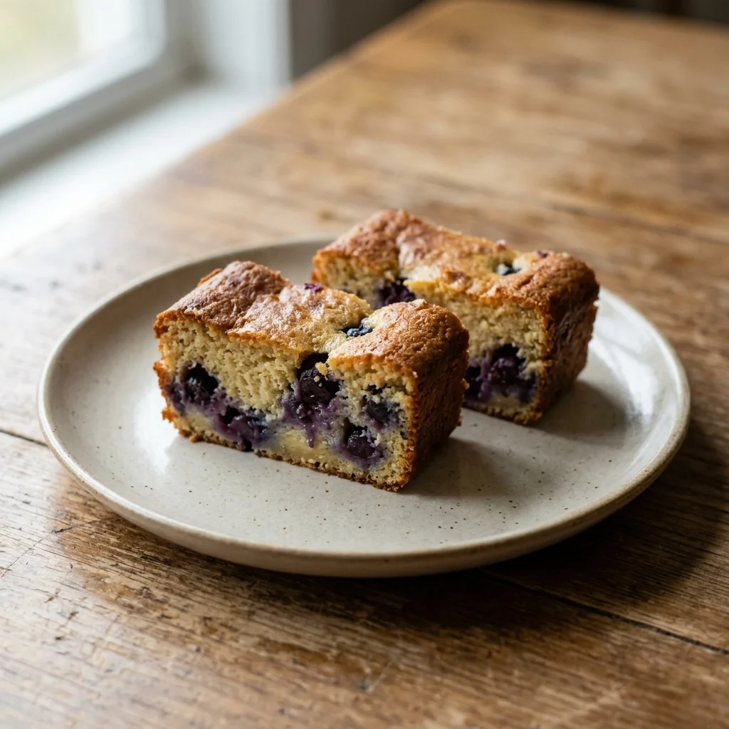 Blueberry Ricotta Custard Cake