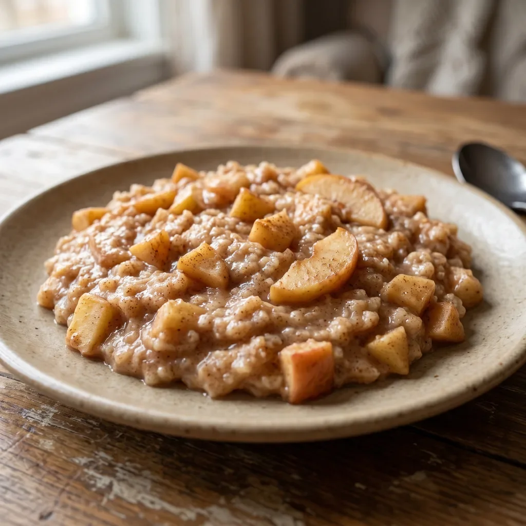 Apple Cinnamon Semolina Pudding