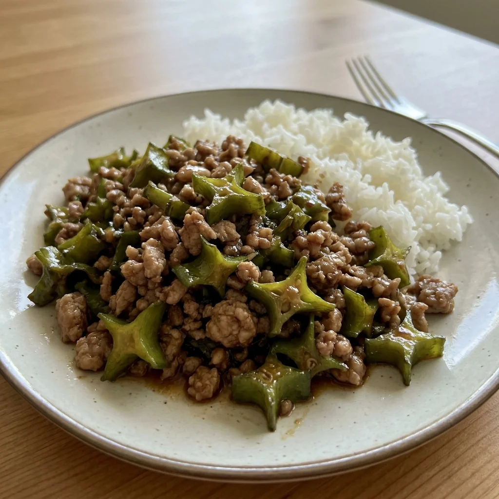 Winged Bean Pork Stir Fry
