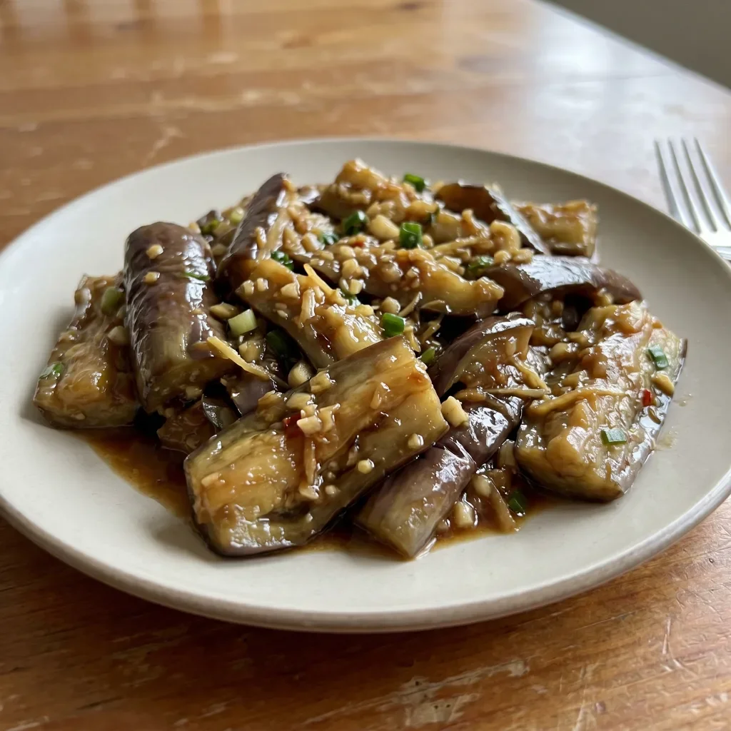 Soy Ginger Eggplant Stir-Fry