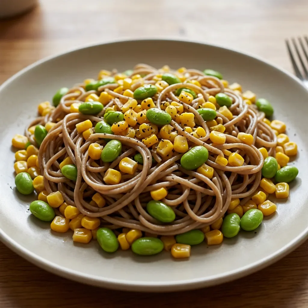 Corn Edamame Soba Stir-Fry