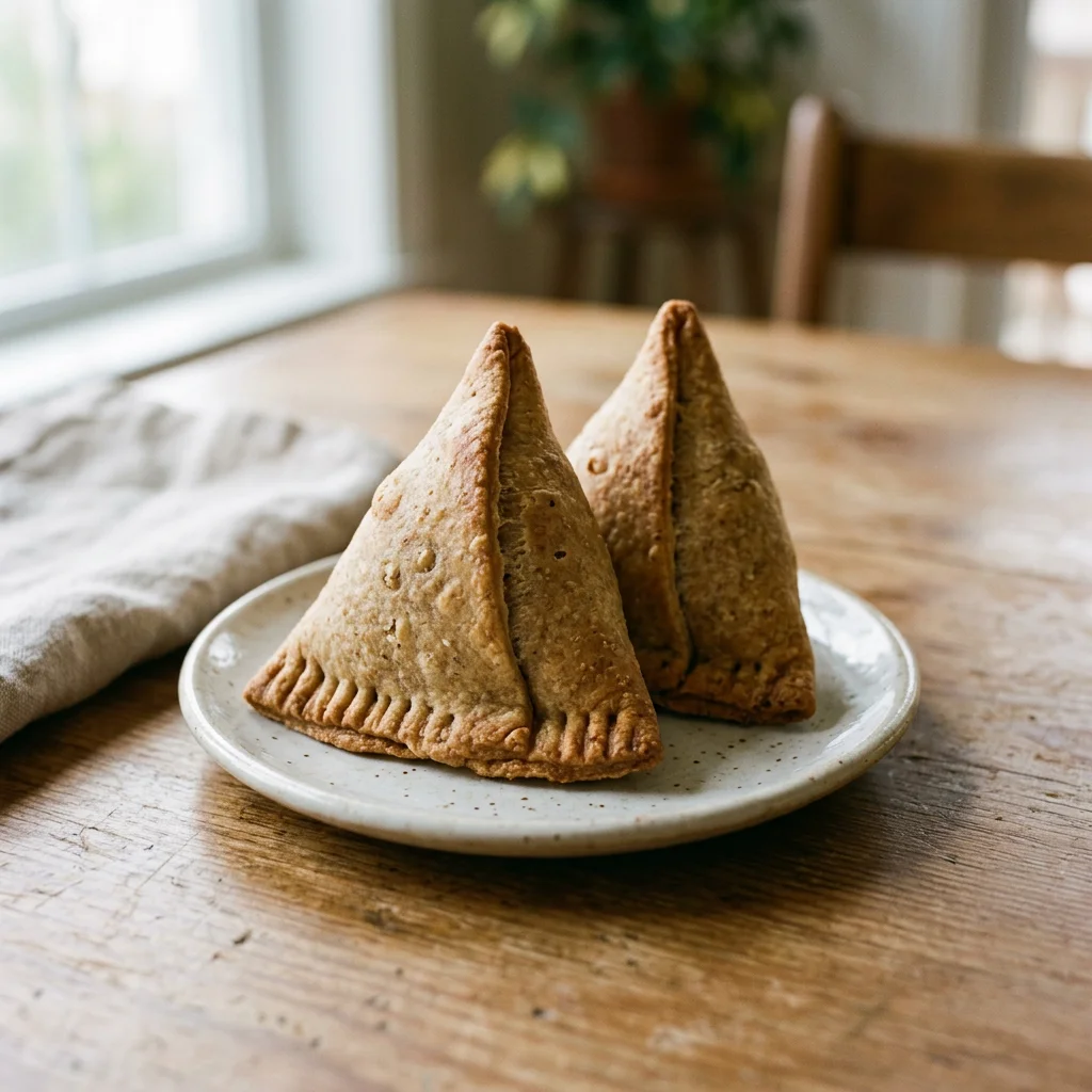 Two Baked Potato Pea Samosas