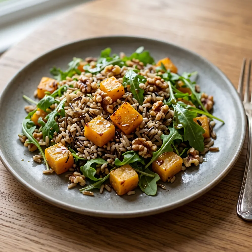 Warm Wild Rice Butternut Salad